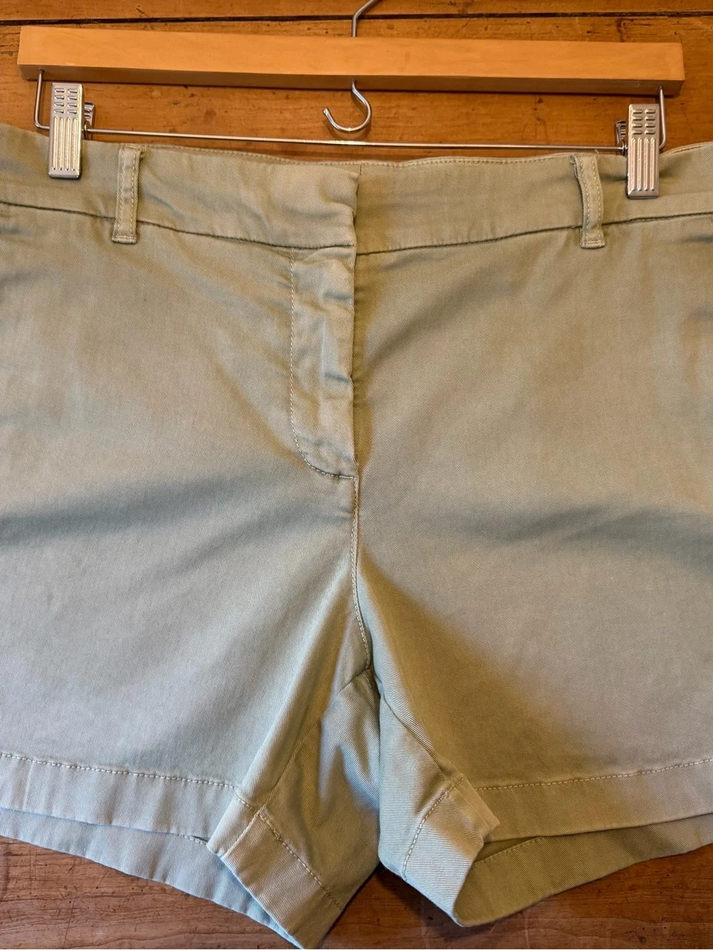 J. Crew Light Olive Green Women's Bermuda Shorts